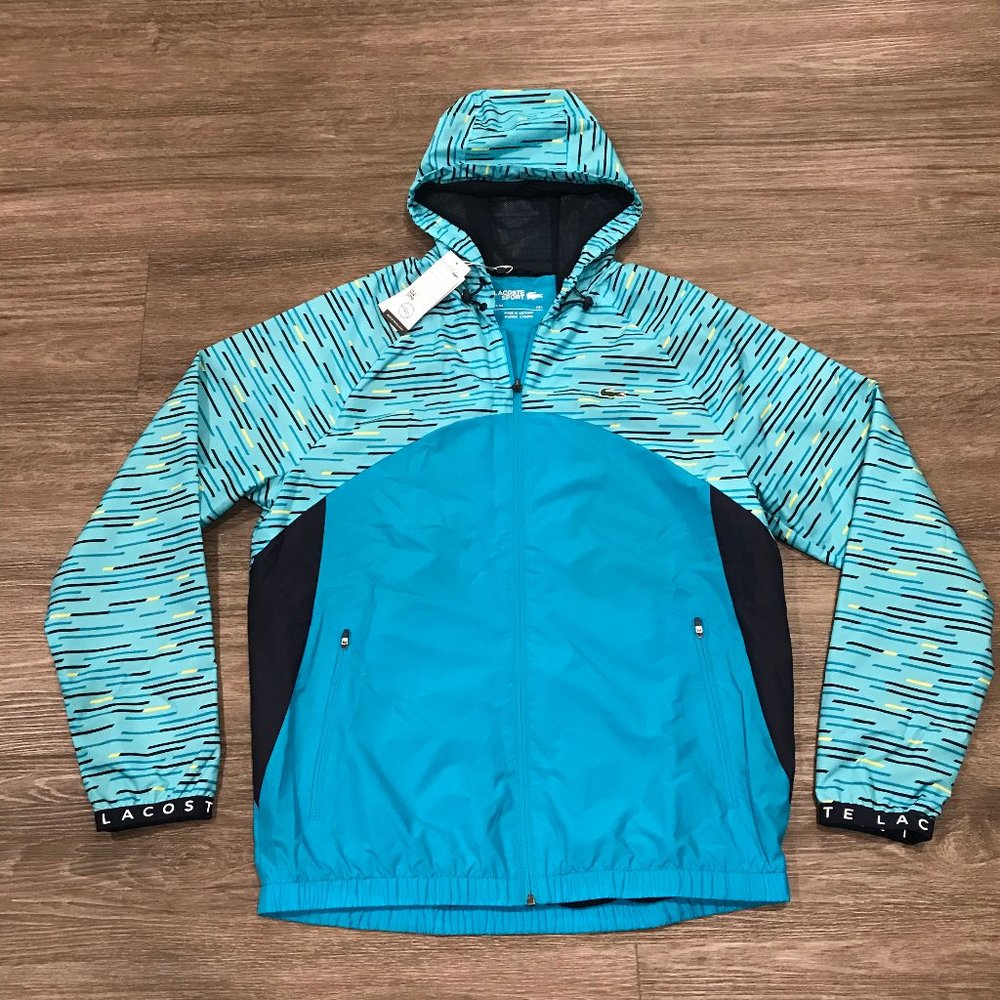LACOSTE Men's Hooded Tennis Windbreaker
